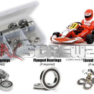 kyo117r - Kyosho Birel Racing Kart Rubber Shielded Bearing Kit