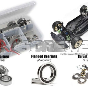 kyo155r - Rubber Shielded Bearing Kit For The Kyosho PureTen EP Alpha2 (#30117)