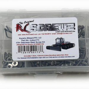 kyo173 - Stainless Steel Screw Kit For The Kyosho Blizzard FR / 2.0 (#34901)