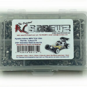 kyo175 - Stainless Steel Screw Kit For The Kyosho MP9 TKI4 (#33001B)
