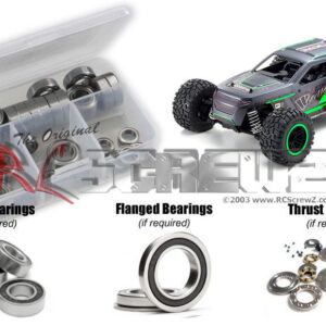 kyo193r - Rubber Shielded Bearing Kit For The Kyosho Frazer 2.0 Rage (#34411)