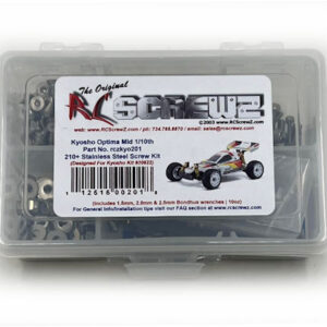 kyo201 - Kyosho Optima Mid 1/10th (#30622) Compatible Stainless Screw Kit