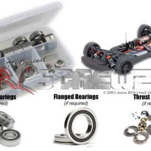 kyo205r - Kyosho Fazer Mk2 FZ02 (#34461) Compatible Rubber Shielded Bearing Kit