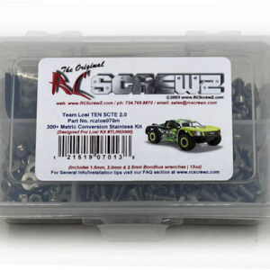 los070m - Stainless Steel Screw Kit For The Losi TEN SCTE 2.0 #TLR03000 (Metric)