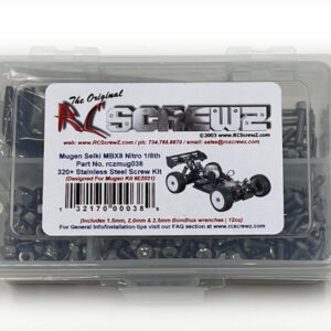 mug038 - Mugen Seikii MBX8 Nitro 1/8th (#E2021) Stainless Screw Kit