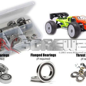 mug45r - Mugen Seiki MBX8T Nitro 1/8th (#E2023) Compatible Rubber Shielded Bearing Kit