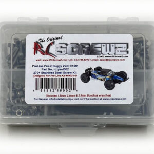 prol002 - ProLine Pro-2 SC Buggy 2wd (#400201) Compatible Stainless Steel Screw Kit