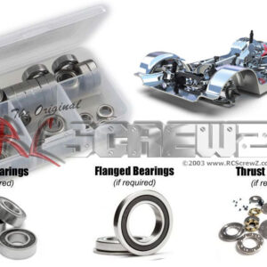 rer083r - Redcat Racing Chrome/Gold LRH285 Chassis Rubber Shielded Bearing Kit