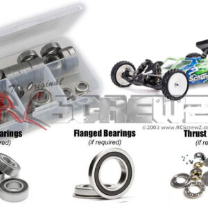 sch038r - Rubber Shielded Bearing Kit Compatible With Schumacher Cougar LD2 1/10th (#K190/191)