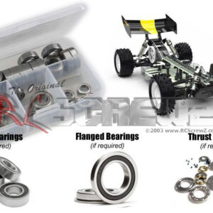 sch040r- Schumacher Procat Classic 1/10th (#K193) Compatible Rubber Shielded Bearing Kit