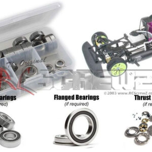 ser001r - Rubber Shielded Bearing Kit Compatible With Serpent Impulse/Pro 1/10th Nitro (#801020)