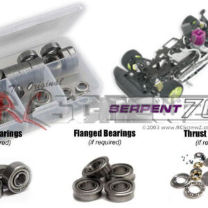 ser002b - Metal Shielded Bearing Kit Compatible With Serpent 705 1/10th (#801040)
