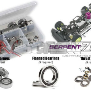 ser002r - Rubber Shielded Bearing Kit Compatible With Serpent 705 1/10th (#801040)