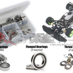 ser004r - Rubber Shielded Bearing Kit Compatible With Serpent 950/Team 1/8th Nitro (#902000)