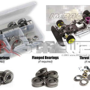 ser005b - Metal Shielded Bearing Kit Compatible With Serpent Impact M2 4wd (#808060)