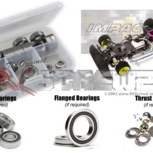 ser005r - Rubber Shielded Bearing Kit Compatible With Serpent Impact M2 4wd (#808060)