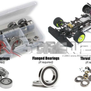 ser006r - Rubber Shielded Bearing Kit Compatible With Serpent Vector NT 1/8th Nitro (#909020)