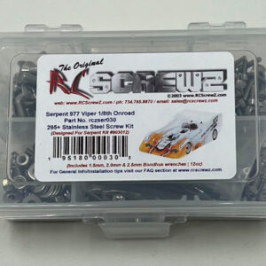ser030 - Serpent 977 Viper Nitro 1/8th (#903012) Stainless Steel Screw Kit