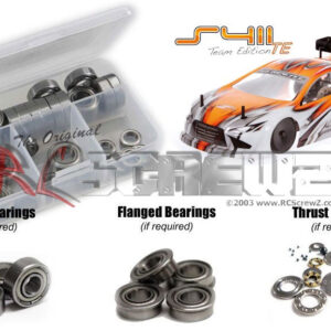 ser061b - Metal Shielded Bearing Kit Compatible With Serpent S411 Team Ed. 1/10th (#400012)