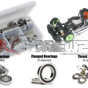 ser075r - Serpent 710 Team/Race Nitro 1/10th (#802006/7) Compatible Rubber Shielded Bearing Kit