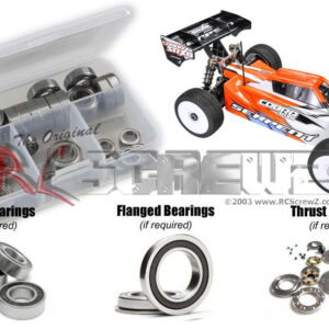 ser093r - Serpent SRX8-e Pro 1/8th (#600021) Compatible Rubber Shielded Bearing Kit