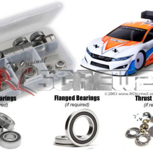 ser097r - Serpent Project 4X Pro 1/10th (#400032) Compatible Rubber Shielded Bearing Kit