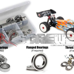 swz003r - SWORKz S350 BE-1 1/8th (#910004) Compatible Rubber Shielded Bearing Kit