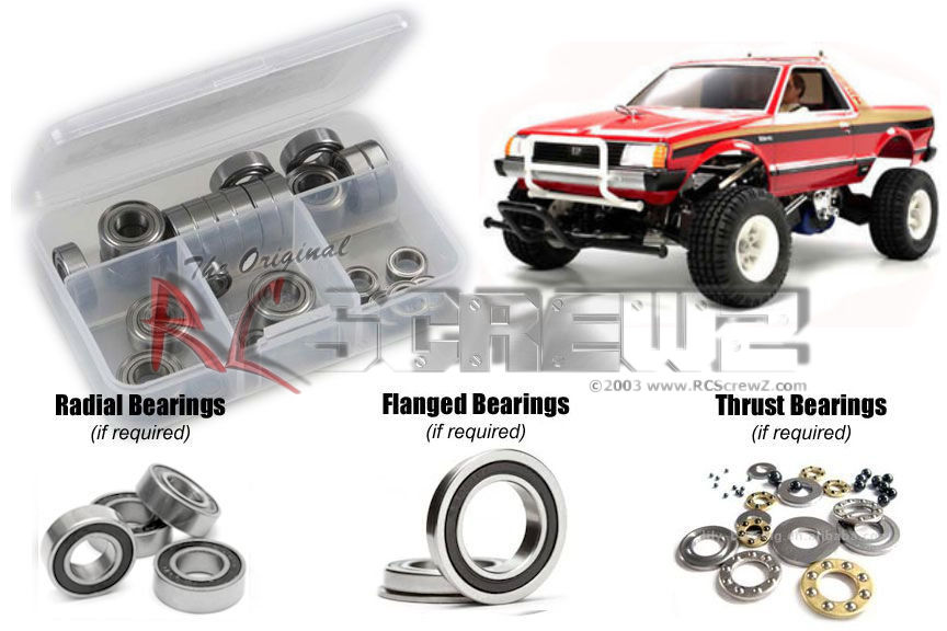 FastEddy Sealed Bearing Kit For Tamiya Brat 1983 (58038) - 12 Bearings 5x11x4mm