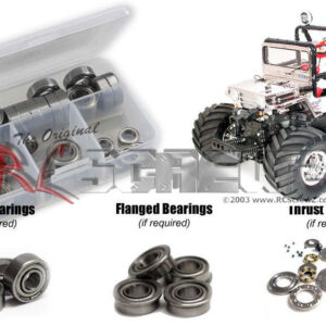 tam082b - Tamiya Wild Willy 2 (#58242) Compatible Metal Shielded Bearing Kit