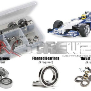 tam204r - Tamiya F201 Chassis (#58303) Rubber Shielded Bearing Kit