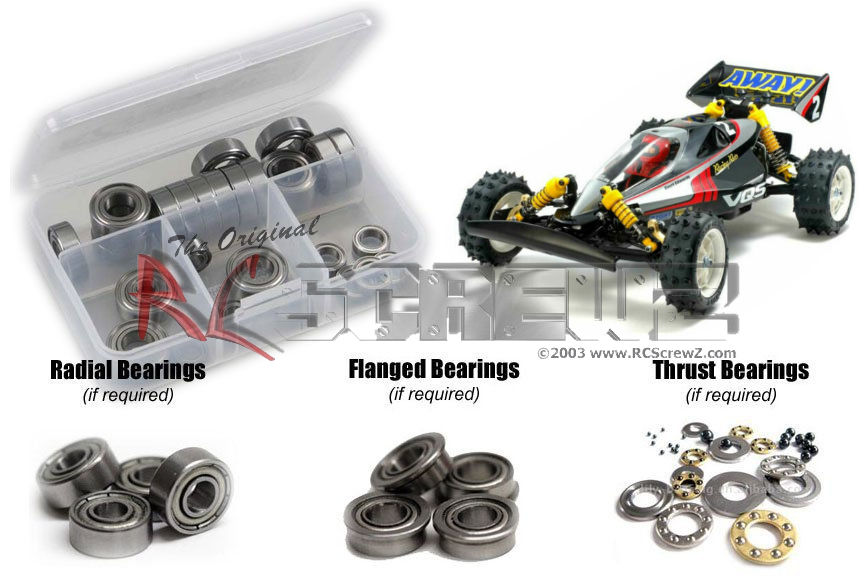Kugellager-Set Für Tamiya VQS 2020 & Avante – 22-teilig, Inkl. Spezialfett, Für 1:10 Buggy