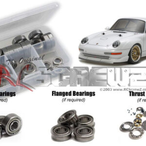 tam288b - Tamiya Porsche 911 GT2 1/10th (#47321) Compatible Metal Shielded Bearing Kit