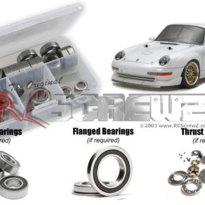 tam288r - Tamiya Porsche 911 GT2 1/10th (#47321) Compatible Rubber Shielded Bearing Kit