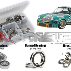 tam291r - Tamiya Porsche 934 (1976) 1/10th (#47524) Compatible Rubber Shielded Bearing Kit