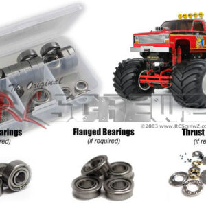 tam300b - Tamiya Clod Buster 4WS 1/10th 4WD Monster 2026 (#58726) Compatible Metal Shielded Bearing Kit - Image 1