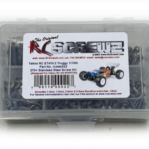 tek022 - Stainless Steel Screw Kit For The ET410.2 Truggy 1/10th (#TKR7702)
