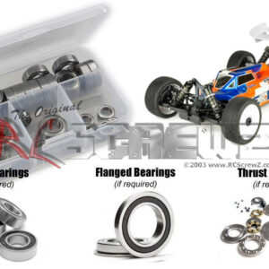tek024r - Rubber Shielded Bearing Kit For The Tekno EB48 2.1 Buggy 1/8th 4WD (#TKR9003)