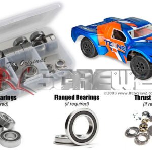 tek025r - Tekno RC SCT410SL (#TKR7000) Compatible Rubber Shielded Bearing Kit