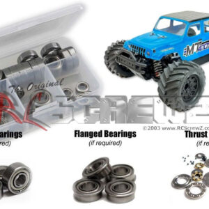 tek027b - Tekno RC MT410 2.0 1/10th 4wd (#TKR9501) Compatible Metal Shielded Bearing Kit