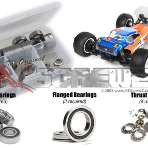 tek029r - Tekno RC ET410.2 4wd 1/10th (#TKR7207) Compatible Rubber Shielded Bearing Kit