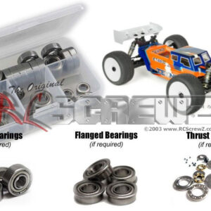 tek030b - Tekno RC ET48 2.2 1/8th 4WD (TKR9605) Compatible Metal Shielded Bearing Kit