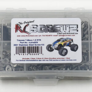 tra009 - Stainless Steel Screw Kit For The Traxxas T-Maxx 1.5