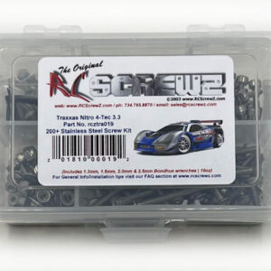 tra019 - Stainless Steel Screw Kit For The Traxxas Nitro 4-Tec 3.3 (#4809)