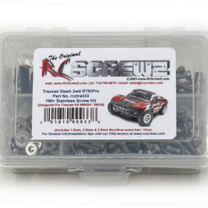 tra033 - Stainless Steel Screw Kit For The Traxxas Slash 1/10 2WD (#58024/34)