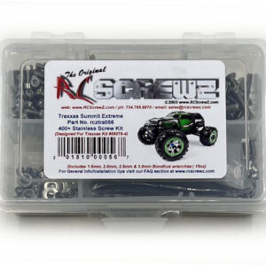 tra056 - Stainless Steel Screw Kit For The Traxxas Summit Extreme Terrain (#56076-4)
