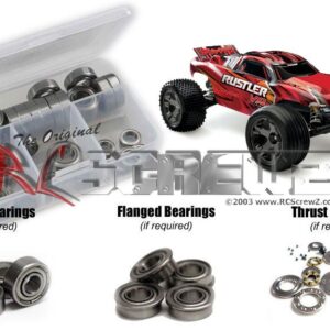 tra066b - Metal Shielded Bearing Kit For The Traxxas Rustler VXL / TSM (#67076-3)