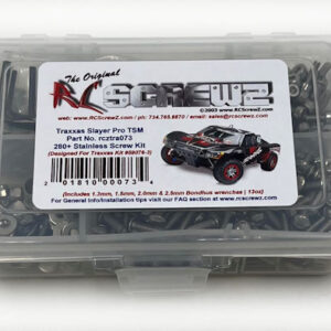 tra073 - Traxxas Slayer Pro 4x4 TSM (#59076-3) Stainless Steel Screw Kit
