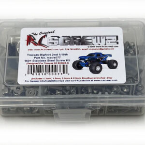 tra077 - Traxxas Bigfoot 2wd 1/10th (#36034/84-1) Stainless Screw Kit