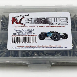tra082 - Stainless Steel Screw Kit For The Traxxas E-Revo 2.0 (#86086-4)
