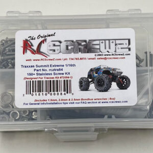 tra084 - Traxxas Summit Extreme 1/16th (#72054-1) Stainless Steel Screw Kit